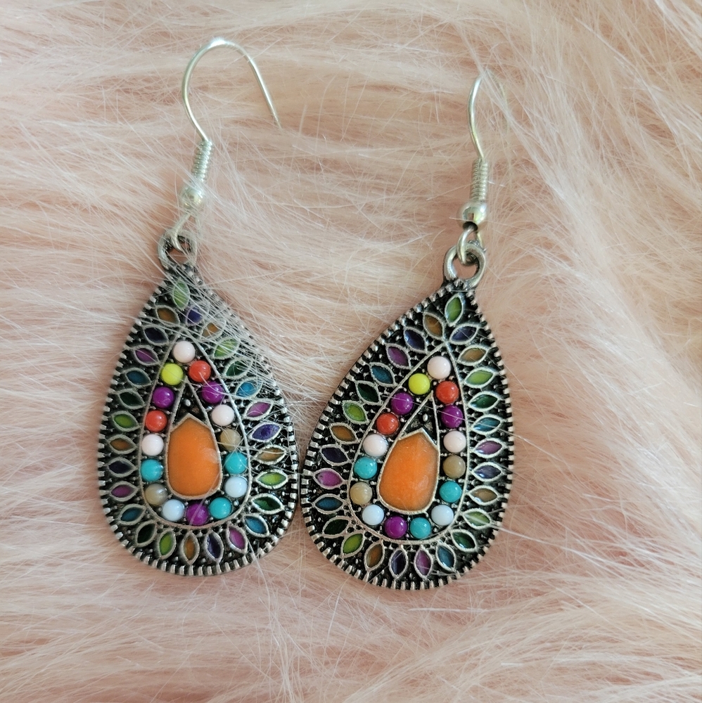 Beaded Teardrop earrings